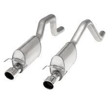 Load image into Gallery viewer, Stainless Works 2006-13 Corvette C6ZO6/ZR1 3in Axleback Chambered Mufflers Dual 4in Rolled Edge Tips
