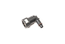 Load image into Gallery viewer, Radium Engineering 10mm SAE Female to 90deg 3/8in Barb
