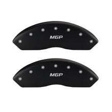 Load image into Gallery viewer, MGP 4 Caliper Covers Engraved Front &amp; Rear MGP Red finish silver ch
