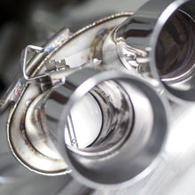 Load image into Gallery viewer, Stainless Works 18+ Ford Mustang GT Redline Cat-Back Performance Connect H-Pipe w/ Active Valves
