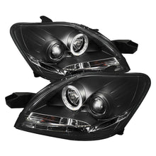 Load image into Gallery viewer, Spyder Toyota Yaris 07-11 4Dr Projector Headlights LED Halo DRL Blk PRO-YD-TYA074D-DRL-BK
