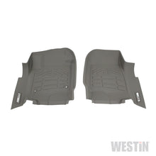 Load image into Gallery viewer, Westin 2017-2018 Ford Super Duty Regular/Super/Crew Cab Wade Sure-Fit Floor Liners Front - Gray
