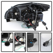 Load image into Gallery viewer, Spyder Lexus RX330 2004-2006 Projector Headlights Halogen Model- DRL LED Blk PRO-YD-LRX35004-DRL-BK
