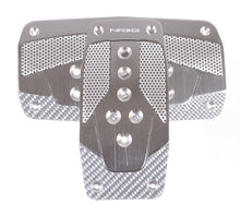 Load image into Gallery viewer, NRG Aluminum Sport Pedal A/T - Gunmetal w/Silver Carbon
