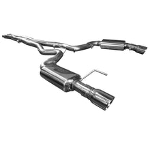 Load image into Gallery viewer, Kooks 15+ Mustang 5.0L 4V Convertible 3in Cat-Back w/ X-Pipe 4in Slash Cut Polished Tips Exhaust

