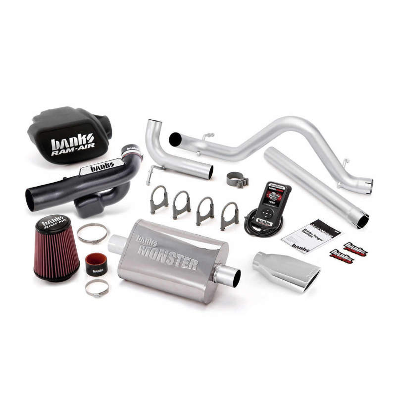 Banks Power 12-14 Jeep 3.6L Wrangler (All) 4dr Stinger Sys w/ AutoMind - SS Single Exh w/ Chrome Tip