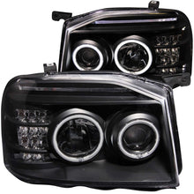 Load image into Gallery viewer, ANZO 2001-2004 Nissan Frontier Projector Headlights w/ Halo Black (CCFL)

