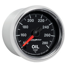 Load image into Gallery viewer, Autometer GS Series 2-1/16in Oil Temperature Gauge 140-280 Degrees Electric Full Sweep
