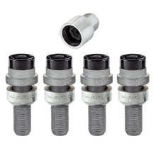 Load image into Gallery viewer, McGard Wheel Lock Bolt Set - 4pk. (Radius Seat) M14X1.5 / 17mm Hex / 28.2mm Shank Length - Black
