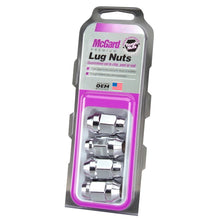 Load image into Gallery viewer, McGard Hex Lug Nut (Cone Seat Bulge Style) 7/16-20 / 3/4 Hex / 1.45in. Length (4-Pack) - Chrome
