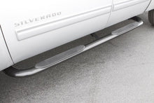 Load image into Gallery viewer, Lund 01-13 Chevy Silverado 1500 Crew Cab (Body Mount) 4in. Oval Curved SS Nerf Bars - Polished

