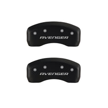 Load image into Gallery viewer, MGP 4 Caliper Covers Engraved Front &amp; Rear With out stripes/Avenger Red finish silver ch
