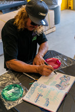 Load image into Gallery viewer, Rigid Industries x SHREDDY 360-Series 6in Lights w/Wt Bcklght (2) + 6 Covers (2 Pink/2 Teal/2 Blk)
