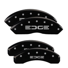 Load image into Gallery viewer, MGP Front set 2 Caliper Covers Engraved Front MGP Black finish silver ch
