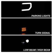 Load image into Gallery viewer, Spyder Ford F150 13-14 Xenon Model Only Light Bar Projector Headlights Blk PRO-YD-FF15013PL-SEQ-BK
