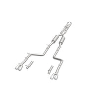 Load image into Gallery viewer, MagnaFlow Cat-Back, SS, 2.5in, Quad Split Rear 3.5in Tip 2015 Dodge Challenger 3.6L V6
