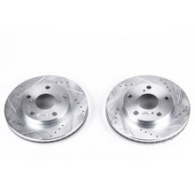 Load image into Gallery viewer, Power Stop 92-01 Toyota Camry Front Evolution Drilled &amp; Slotted Rotors - Pair
