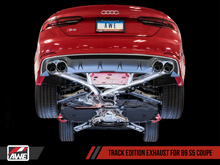 Load image into Gallery viewer, AWE Tuning Audi B9 S5 Coupe 3.0T Track Edition Exhaust - Diamond Black Tips (102mm)
