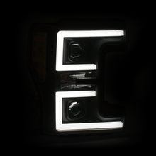 Load image into Gallery viewer, ANZO LED Headlights 17-18 Ford F-250 Super Duty Plank-Style L.E.D. Headlight Black (Pair)

