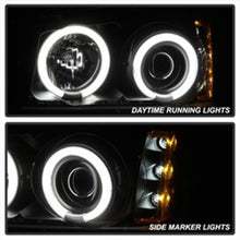 Load image into Gallery viewer, Spyder Chevy Silverado 1500 03-06 Projector HeadlightsCCFLHalo LED Blk High H1 PRO-YD-CS03-CCFL-BK
