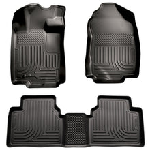 Load image into Gallery viewer, Husky Liners 10-12 Ford Fusion/Lincoln MKZ (FWD) WeatherBeater Combo Black Floor Liners
