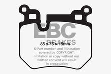 Load image into Gallery viewer, EBC 08-10 BMW 135 3.0 Twin Turbo Greenstuff Rear Brake Pads
