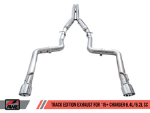 Load image into Gallery viewer, AWE Tuning 2015+ Dodge Charger 6.4L/6.2L Supercharged Track Edition Exhaust - Diamond Black Tips
