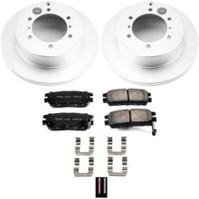 Load image into Gallery viewer, Power Stop 91-00 Mitsubishi Montero Rear Z17 Evolution Geomet Coated Brake Kit
