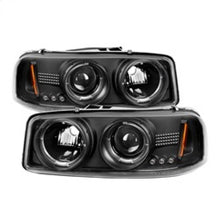 Load image into Gallery viewer, Spyder GMC Sierra 1500/2500/3500 99-06 Projector Headlights LED Halo LED Black PRO-YD-CDE00-HL-BK
