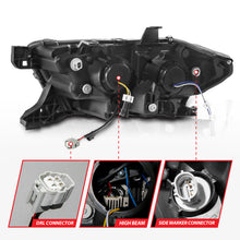 Load image into Gallery viewer, ANZO 16-22 Toyota Tacoma LED Projector Headlights w/ Light Bar Sequential Black Housing w/Initiation
