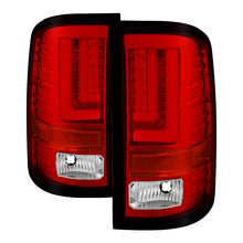Load image into Gallery viewer, Spyder GMC Sierra 2016-2017 Light Bar LED Tail Lights - Red Clear ALT-YD-GS16-LED-RC
