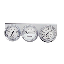 Load image into Gallery viewer, Autometer AutoGage 2-5/8in 0-100 PSI Oil Press/ 16 Volt / 130-280 Deg Water Temp - Chrome Bezel

