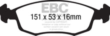 Load image into Gallery viewer, EBC 2013+ Fiat 500E Electric Ultimax2 Front Brake Pads

