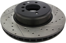 Load image into Gallery viewer, StopTech 08-09 BMW 535 Series / 04-09 545i/550i/645Ci/650i Slotted &amp; Drilled Left Front Rotor
