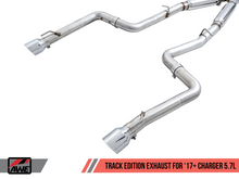 Load image into Gallery viewer, AWE Tuning 2017+ Dodge Charger 5.7L Track Edition Exhaust - Chrome Silver Tips
