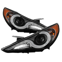 Load image into Gallery viewer, Spyder Hyundai Sonata 11-13 Verson 2 Projector - Light Bar DRL Blk PRO-YD-HYSON11V2-LBDRL-BK
