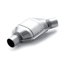 Load image into Gallery viewer, MagnaFlow Conv Univ 2.25in Inlet/Outlet Angled Offset/Center Calif OBDII
