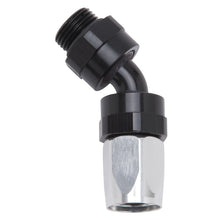 Load image into Gallery viewer, Russell Performance Hose End #8 to #8 Radius Inlet Port 45 Deg Blk/Clr
