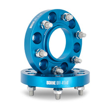 Load image into Gallery viewer, Mishimoto Borne Off-Road Wheel Spacers 5x150 110.1 25 M14 Blue
