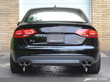 Load image into Gallery viewer, AWE Tuning Audi B8 A4 Touring Edition Exhaust - Quad Tip Polished Silver Tips - Does Not Fit Cabrio

