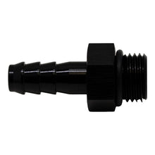 Load image into Gallery viewer, DeatschWerks 6AN ORB Male to 5/16in Male Triple Barb Fitting (Incl O-Ring) - Anodized Matte Black

