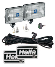 Load image into Gallery viewer, Hella 450 H3 12V SAE/ECE Fog Lamp Kit Clear - Rectangle (Includes 2 Lamps)
