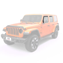 Load image into Gallery viewer, EGR 2018 Jeep Wrangler JL SlimLine In-Channel WindowVisors Set of 4 - Matte Black
