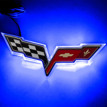 Load image into Gallery viewer, Oracle Chevrolet Corvette C6 Illuminated Emblem - Dual Intensity - Blue
