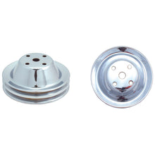 Load image into Gallery viewer, Spectre SB Chevy Double Upper Groove Long Water Pump Pulley - Chrome
