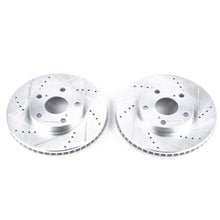 Load image into Gallery viewer, Power Stop 92-01 Lexus ES300 Front Evolution Drilled &amp; Slotted Rotors - Pair
