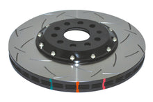 Load image into Gallery viewer, DBA 13-17 VW Golf R (MK7) 5000 Fully Assembled 2-Piece Rotor Black Hat T3 Slotted KP Front
