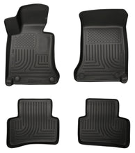 Load image into Gallery viewer, Husky Liners 2012 Mercedes C-Class WeatherBeater Combo Black Floor Liners
