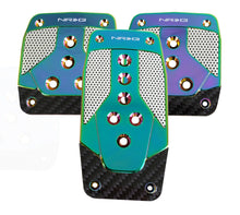 Load image into Gallery viewer, NRG Aluminum Sport Pedal M/T - Neochrome w/Black Carbon

