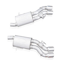 Load image into Gallery viewer, Stainless Works 2016-18 Cadillac CTS-V Sedan Axleback System Dual-Mode Turbo Mufflers 4in Tips
